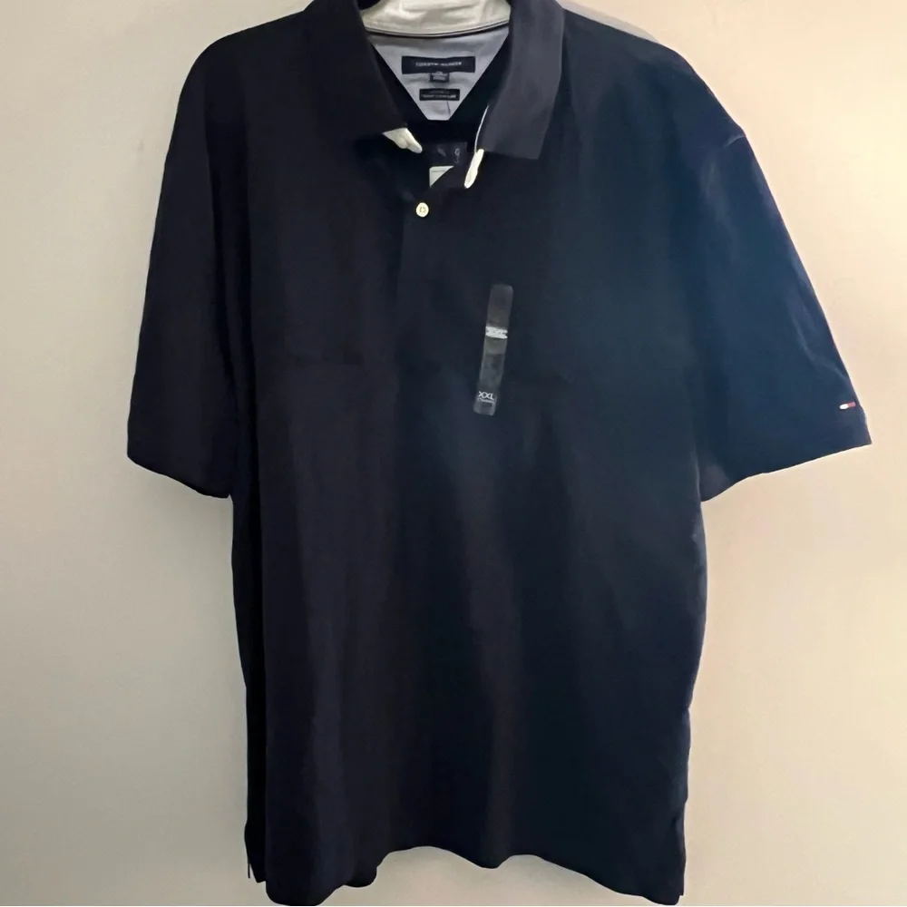 Tommy Hilfiger Men's Custom-Fit Th Flex Bain Embroidered Logo Polo Shirt - Picture 2 of 3